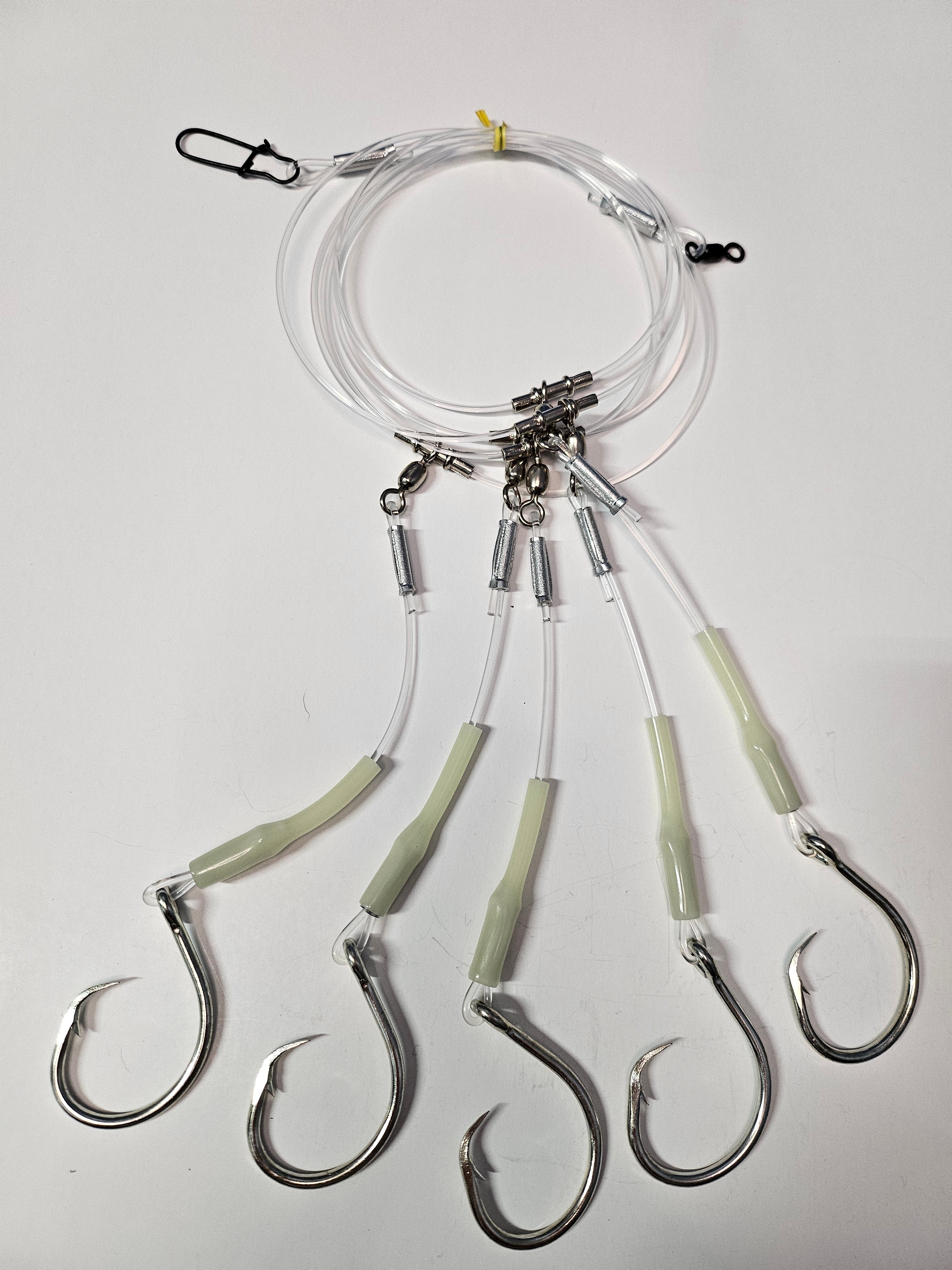 5-Hook Deep Drop Rigs - Circle Hooks - Multiple Attractors - Deep South ...