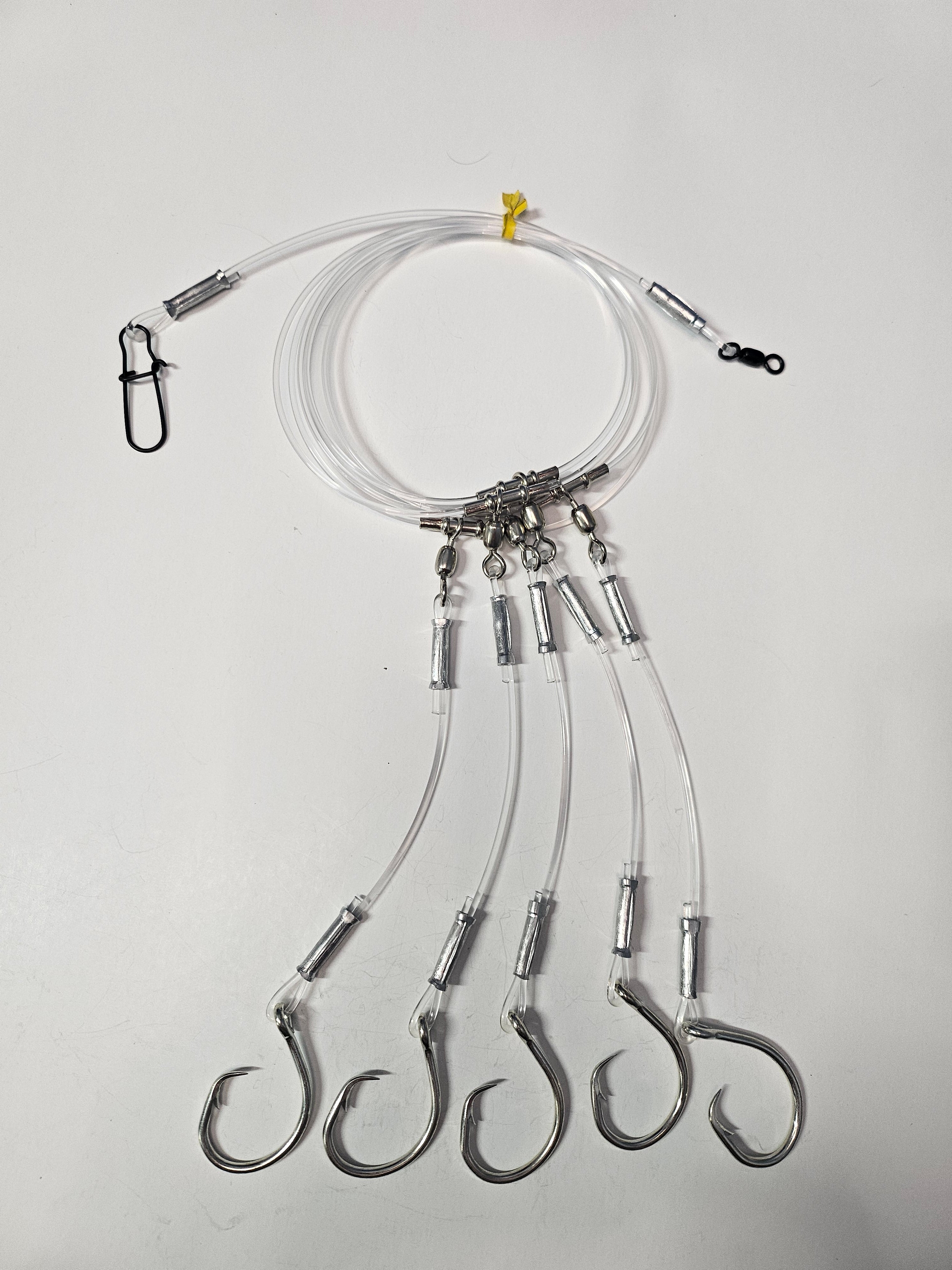 5-Hook Deep Drop Rig - 300lb Line - No Illumination - 12/0 Circle Hooks