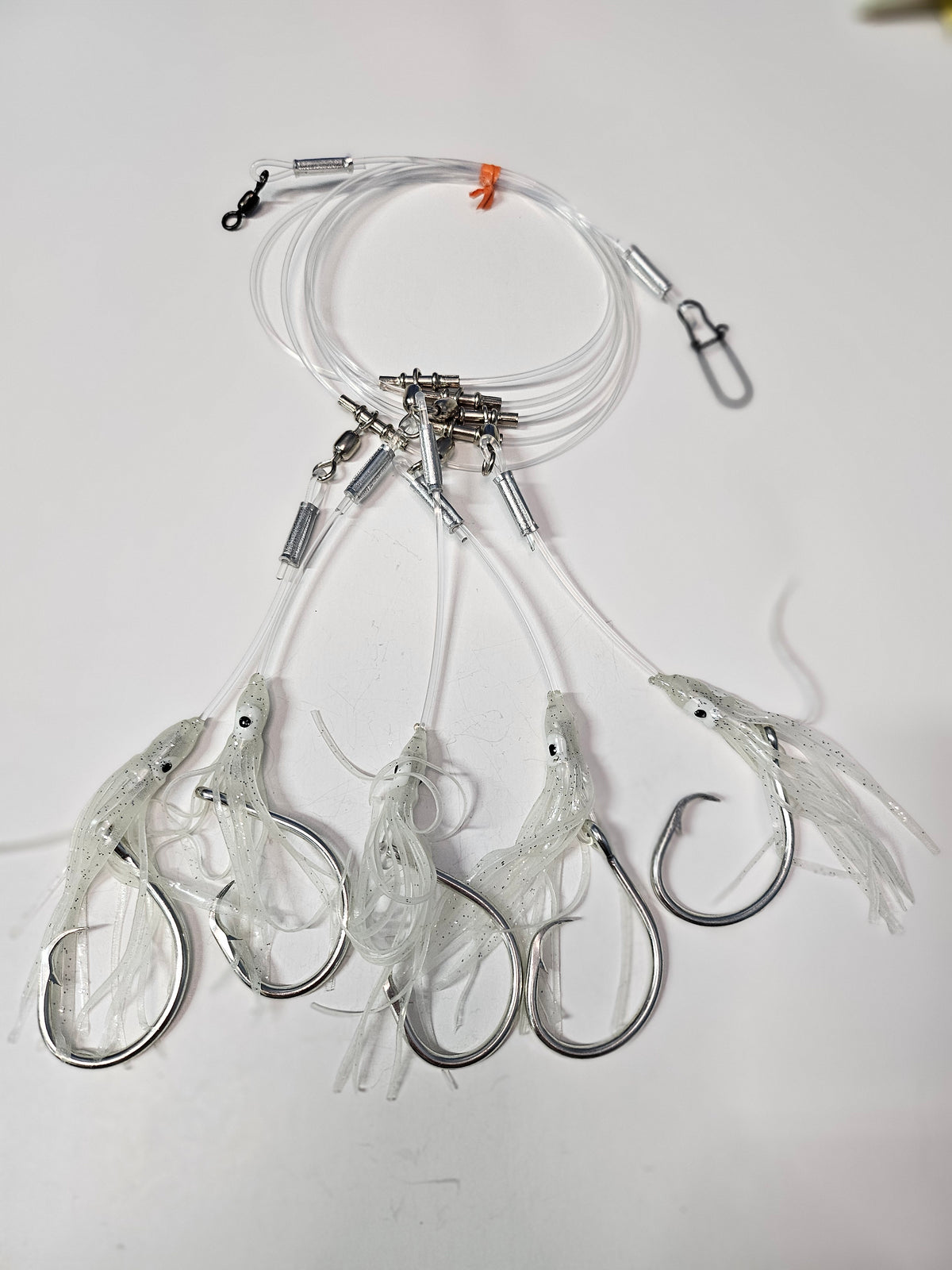 Deep Drop Rigging Kit 5-Hook Deep Drop Rigs - Circle Hooks - Multiple Attractors - Deep South ...