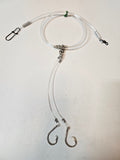 2-Hook Chicken Rig - 300lb Main Line - 150lb Snoods - 9/0 Circle Hooks