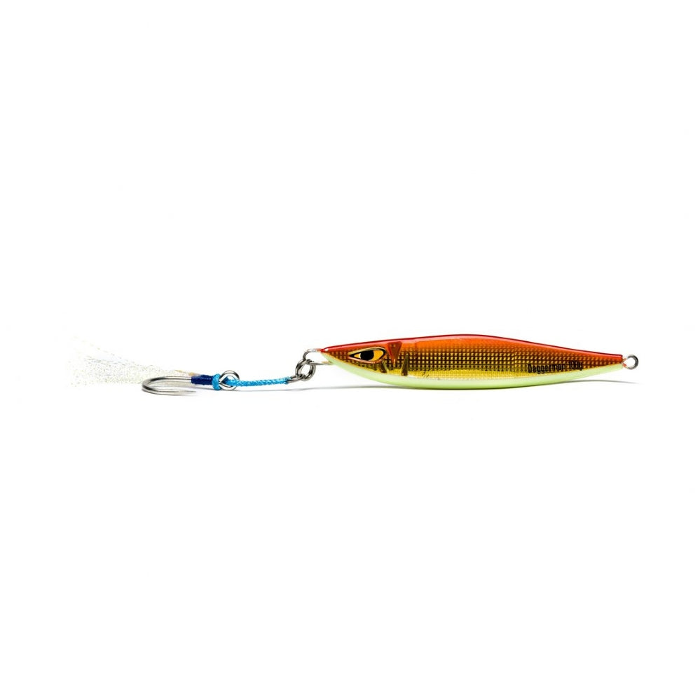 Mustad Daggerman Vertical Jig in Orange Gold