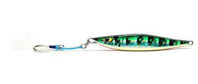 Mustad Daggerman Vertical Jig in Green Mackerel